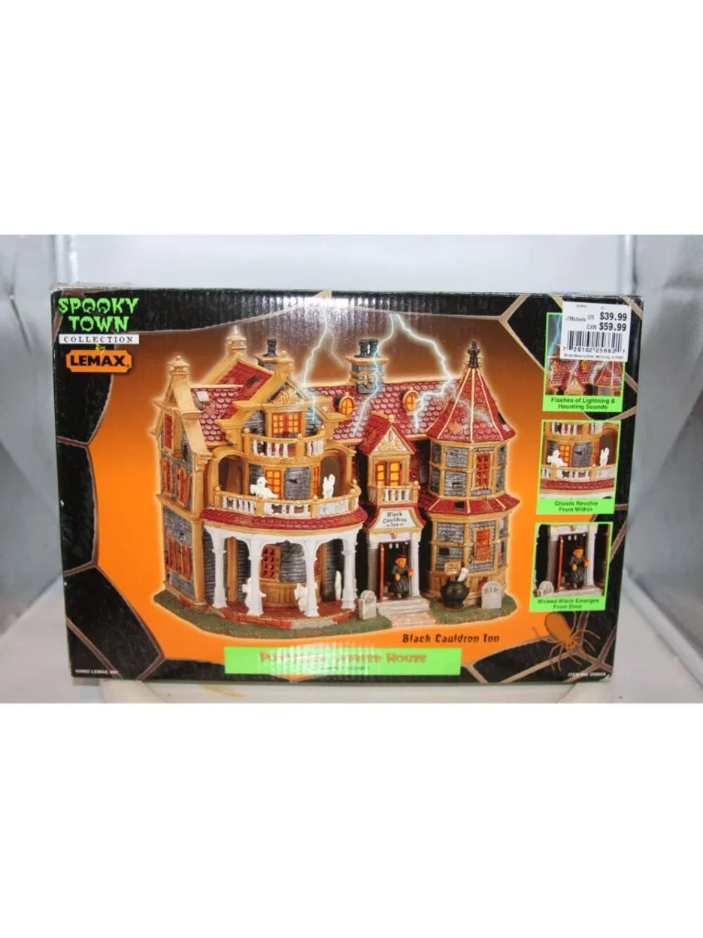 Lemax Spooky Town - Black Cauldron Inn  - Tested (see desc)